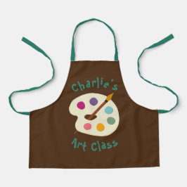 escola artística Apron de NOME personalizado