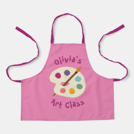 escola artística Apron de NOME personalizado