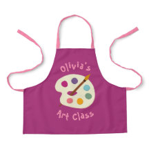 escola artística Apron de NOME personalizado