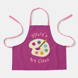 escola artística Apron de NOME personalizado
