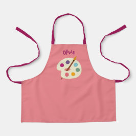 escola artística Apron de NOME personalizado