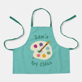 escola artística Apron de NOME personalizado