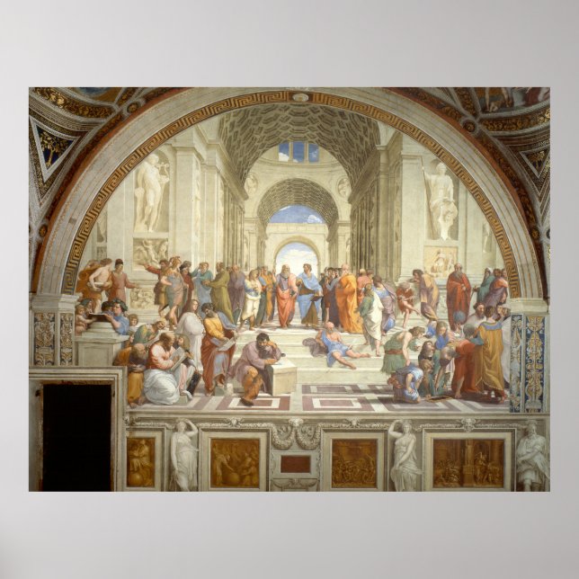 Escola de Atenas de Raphael - Poster de Arte (Frente)