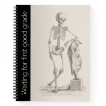 Escola de Esqueleto Engraçado, Caderno Espiral Uni