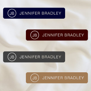 Escola de Etiquetas de Vestuário de Nome Personal