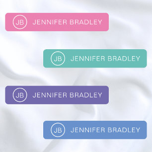 Escola de Etiquetas de Vestuário de Nome Personali