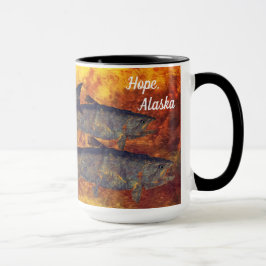 Escola dos salmões, esperança - 15 onças. Caneca