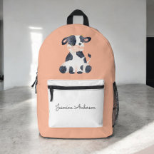 Escola personalizada de vacas a aquarelas