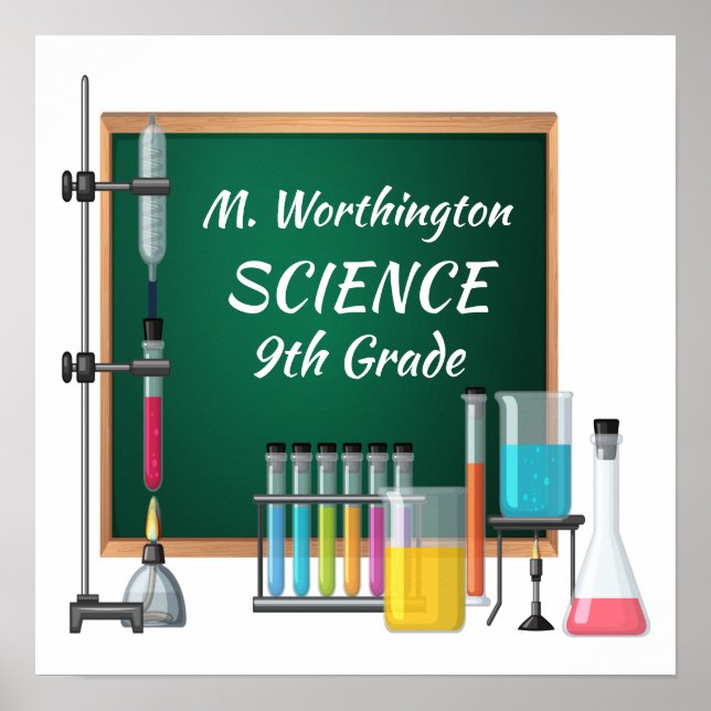 Escola / Professora / Poster de sala de aula (Frente)