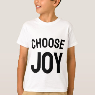 Escolha a alegria - camiseta infantil vibrações po