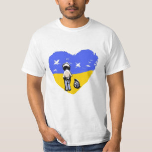 Escolha a camiseta Love Sem guerra Ucrânia