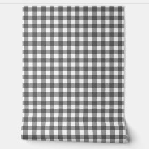 Escolha clássica de top gingham cinza