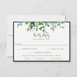 Escolha da RSVP de Nuptura Negra Moderna