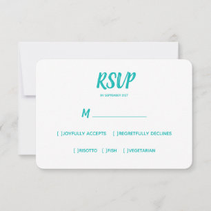 Escolha de média RSVP de Casamento de Cor Mínima