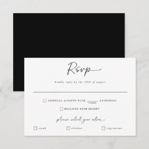 Escolha de Refeição Casamento Moderno Resposta Cal