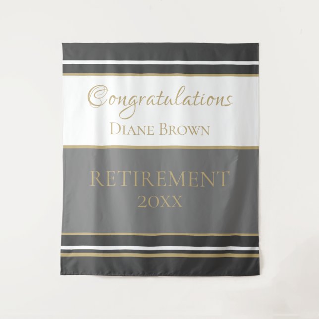 Escolha do excelente! Enorme Tapeçaria de Parabéns (Frente)