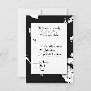 Escolha do menu RSVP w da música Abstrato a preto 