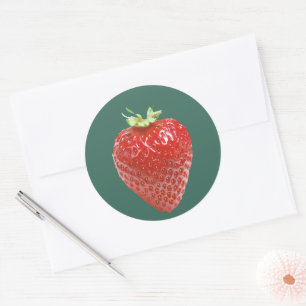 Escolha Doce Adesivos de Morango – Fofos Desenhado