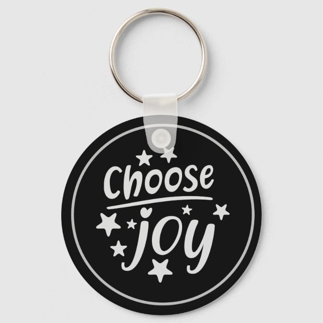 Escolha Joy Motivational Chaveiro (Frente)