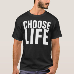 Escolha o anti aborto da vida, camisa preta da