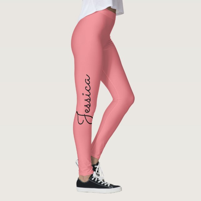 ESCOLHA SUA COR Calças de Yoga Capri Leggings (Direita)
