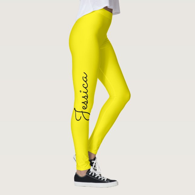 ESCOLHA SUA COR Calças de Yoga Capri Leggings (Direita)