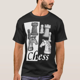 Escolha um Lado! Camiseta de Xadrez Preta