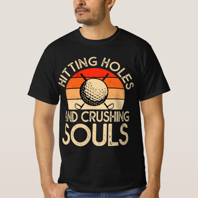 Escolhe Design de Golfe - Camisetas e Dias de os p (Frente)