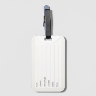 Escolho a etiqueta de bagagem do Canadá