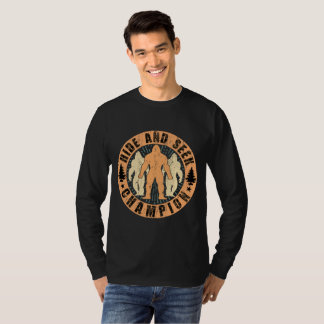 Esconda-se e procure uma camisa de pés gigantes Mu