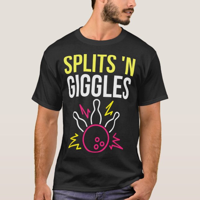 Escórias de Camisa de Boliche de Splits n Giggles (Frente)