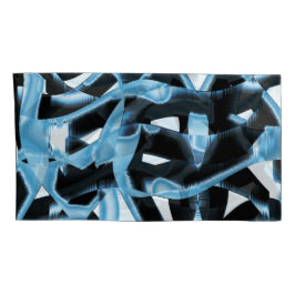 Escórias ou fitas azuis e pretas destruídas