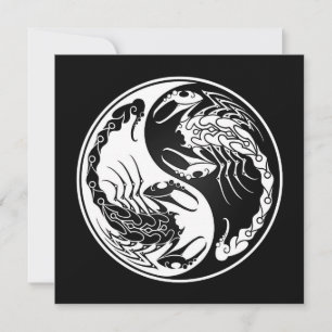 Escorpiões Yin Yang, brancos e negros