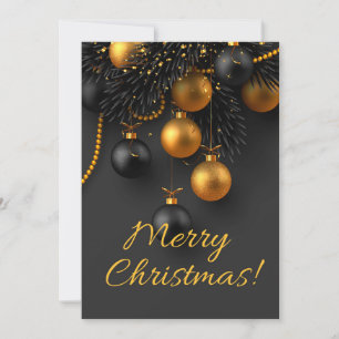 Escovas de Natal Pretas e Douradas - Largas Legais