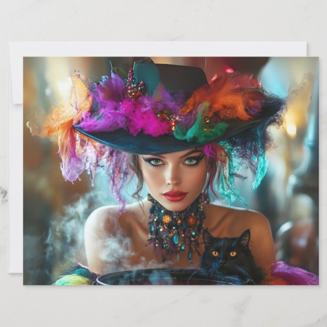 Escrapbook Papel Whimsical Magical Good Witch (Frente)