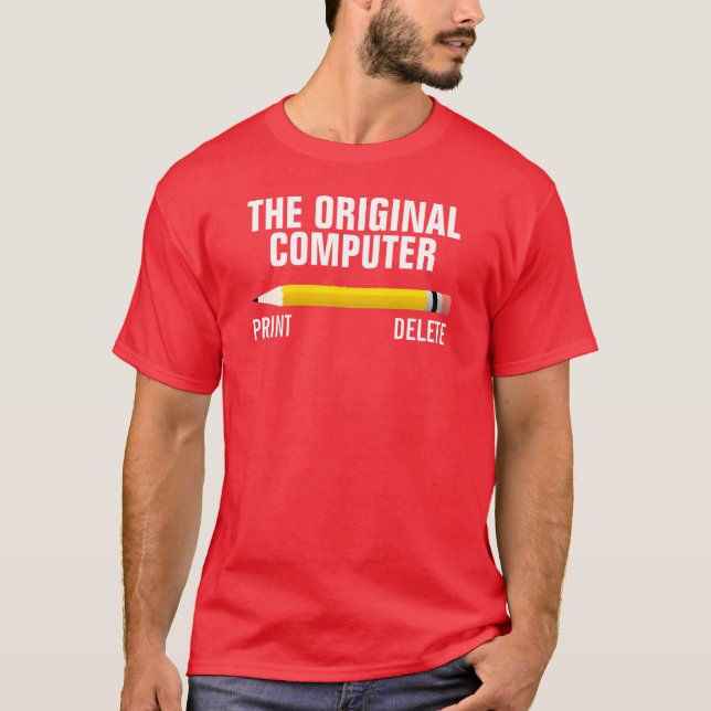 Escreva a camisa original do computador (Frente)