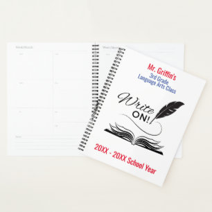 Escreva! Planejador de Cobrir personalizado