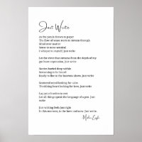 Escreva poesia inspiradora poster