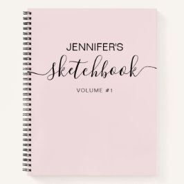 Escrever Seu Nome Personalizado Do Sketchbook Cor-