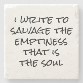 Escrevo Porta copos de Pedra