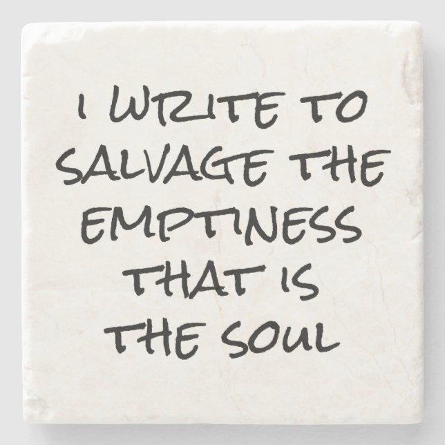 Escrevo Porta copos de Pedra (Frente)