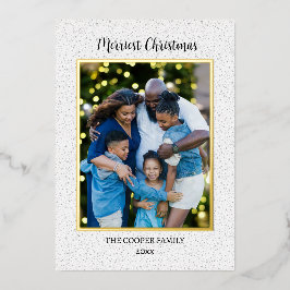 Escrita de Natal da Família Moderna Elegante Doura