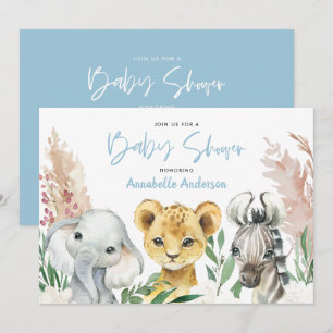 Escrito botânico floral safari