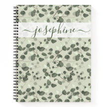 Escrito elegante Eucalyptus verde fresco