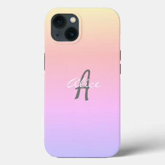 Escrito fofo monograma minimalista elegante rosa