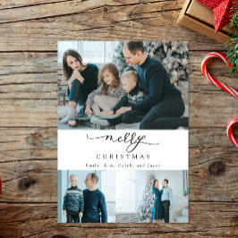 Escrito Mínimo Moderno 3 Foto Feliz Natal