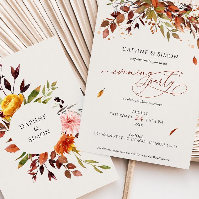 Escrito Moderno Laranja Queimado de Convite à Noit (Criador carregado)