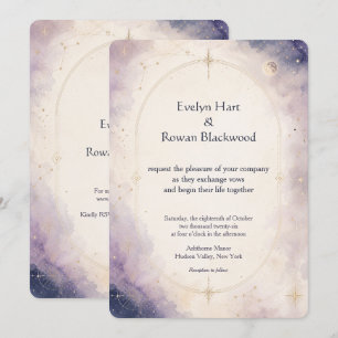 Escrito nas Estrelas Convite de Casamento Celestia