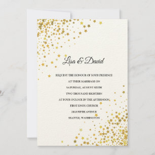 Escrito No Convite Para Casamento De Estrelas