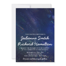 Escrito no Convite para Casamento de Galáxias nas 